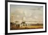 The Battery and Harbour, New York, C.1811-1812-Thomas Birch-Framed Giclee Print