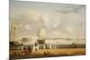 The Battery and Harbour, New York, C.1811-1812-Thomas Birch-Mounted Giclee Print