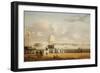 The Battery and Harbour, New York, C.1811-1812-Thomas Birch-Framed Giclee Print