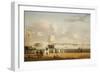 The Battery and Harbour, New York, C.1811-1812-Thomas Birch-Framed Giclee Print