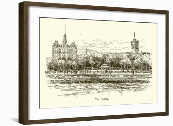 The Battery-null-Framed Giclee Print