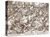 The Battle About Money, Engraved by Pieter Van Der Heyden, after 1570-null-Stretched Canvas