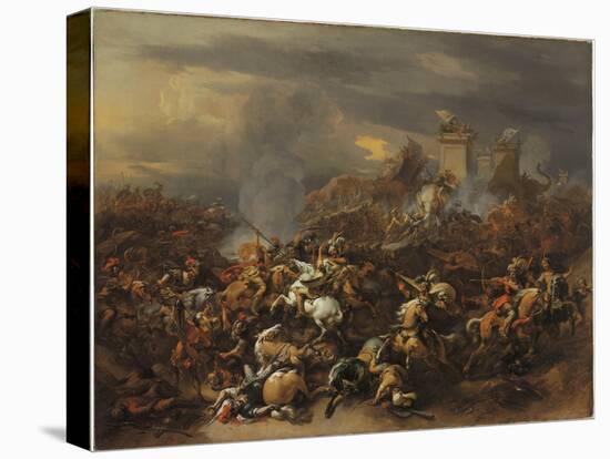 The Battle Between Alexander and Porus-Nicolaes Pietersz. Berchem-Stretched Canvas