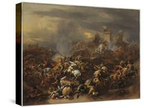 The Battle Between Alexander and Porus-Nicolaes Pietersz. Berchem-Stretched Canvas