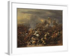 The Battle Between Alexander and Porus-Nicolaes Pietersz. Berchem-Framed Giclee Print