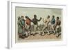 The Battle Between Cribb and Molineaux-George Cruikshank-Framed Giclee Print