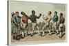 The Battle Between Cribb and Molineaux-George Cruikshank-Stretched Canvas