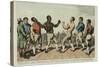 The Battle Between Cribb and Molineaux-George Cruikshank-Stretched Canvas