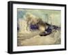 The Battle Between the Black Sea Fleet and the Armoured Cruiser Goeben on 5th November 1914, 1940-Mikhail Mikhailovich Semyonov-Framed Giclee Print