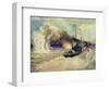 The Battle Between the Black Sea Fleet and the Armoured Cruiser Goeben on 5th November 1914, 1940-Mikhail Mikhailovich Semyonov-Framed Giclee Print