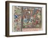 The Battle Between the Crusaders and Saracens, 1460s-null-Framed Giclee Print