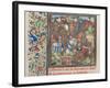 The Battle Between the Crusaders and Saracens, 1460s-null-Framed Giclee Print