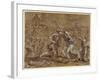 The Battle Between the Romans and the Sabines-Annibale Carracci-Framed Giclee Print