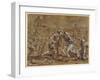 The Battle Between the Romans and the Sabines-Annibale Carracci-Framed Giclee Print