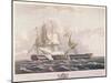 The Battle Between the Uss Constitution and the Hms Guerriere-Thomas Birch-Mounted Giclee Print