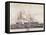 The Battle Between the Uss Constitution and the Hms Guerriere-Thomas Birch-Framed Stretched Canvas