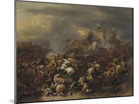 The Battle by Alexander the Great Against the King Porus-Nicolaes Berchem-Mounted Giclee Print