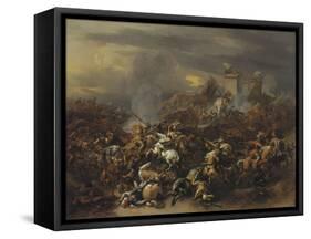 The Battle by Alexander the Great Against the King Porus-Nicolaes Berchem-Framed Stretched Canvas