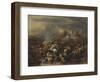 The Battle by Alexander the Great Against the King Porus-Nicolaes Berchem-Framed Giclee Print