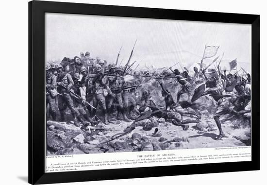 The Battle of Abu-Klea January 16, 1885 Ad, C.1920-William Barnes Wollen-Framed Giclee Print