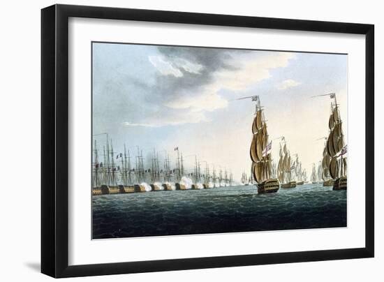 The Battle of Abukir (Or Battle of the Nile, Egypt), August 1, 1798-Thomas Whitcombe-Framed Giclee Print