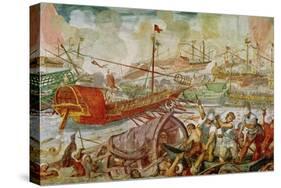 The Battle of Actium, 2nd September 31 BC, 1600-Antonio Vassilacchi-Stretched Canvas