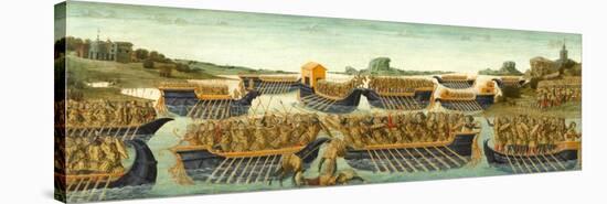 The Battle of Actium, c.1475-1480-Neroccio Di Landi-Stretched Canvas