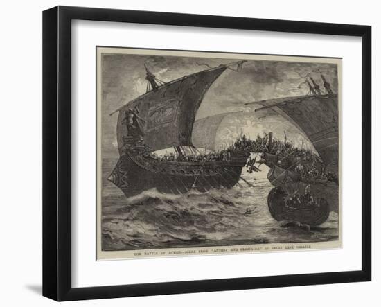 The Battle of Actium, Scene from Antony and Cleopatra at Drury Lane Theatre-null-Framed Giclee Print