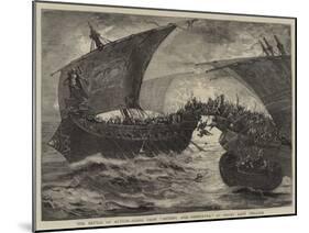 The Battle of Actium, Scene from Antony and Cleopatra at Drury Lane Theatre-null-Mounted Giclee Print