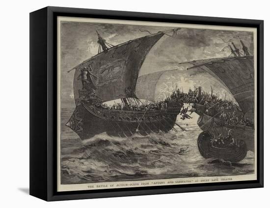 The Battle of Actium, Scene from Antony and Cleopatra at Drury Lane Theatre-null-Framed Stretched Canvas