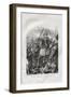 The Battle of Agnadello Engraving-A.v. Fontaine-Framed Giclee Print