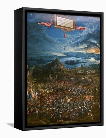 The Battle of Alexander at Issus, 1529-Albrecht Altdorfer-Framed Stretched Canvas