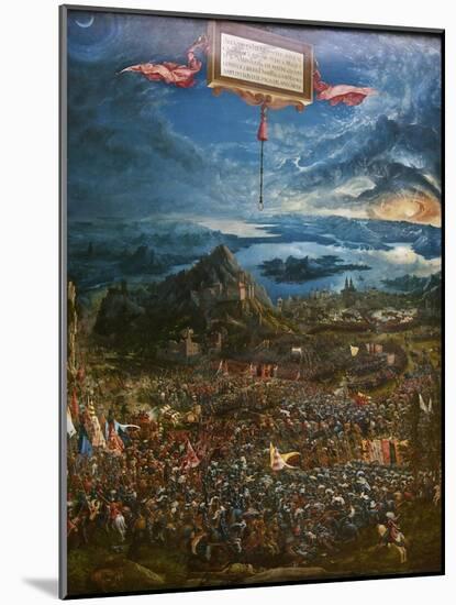 The Battle of Alexander at Issus, 1529-Albrecht Altdorfer-Mounted Giclee Print