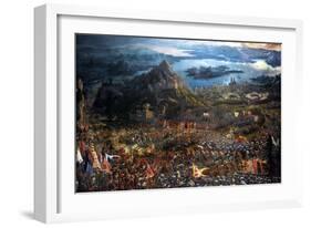 The Battle of Alexander at Issus. Oil Painting by the German Artist Albrecht Altdorfer-Albrecht Altdorfer-Framed Giclee Print