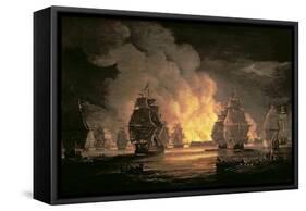 The Battle of Algiers, 27th August 1816, C.1825-Thomas Luny-Framed Stretched Canvas