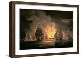 The Battle of Algiers, 27th August 1816, C.1825-Thomas Luny-Framed Giclee Print