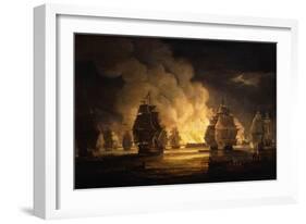 The Battle of Algiers: the Bombardment, 1824-Thomas Luny-Framed Giclee Print