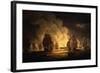 The Battle of Algiers: the Bombardment, 1824-Thomas Luny-Framed Giclee Print