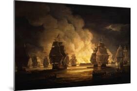 The Battle of Algiers: the Bombardment, 1824-Thomas Luny-Mounted Giclee Print