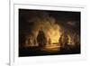 The Battle of Algiers: the Bombardment, 1824-Thomas Luny-Framed Giclee Print