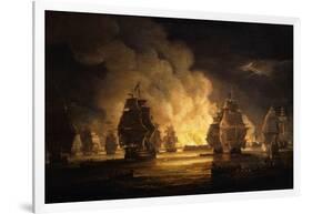 The Battle of Algiers: the Bombardment, 1824-Thomas Luny-Framed Giclee Print