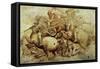 The Battle of Anghiari, 1500-Leonardo da Vinci-Framed Stretched Canvas