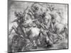 The Battle of Anghiari after Leonardo Da Vinci (1452-1519)-Peter Paul Rubens-Mounted Premium Giclee Print