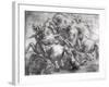 The Battle of Anghiari after Leonardo Da Vinci (1452-1519)-Peter Paul Rubens-Framed Giclee Print