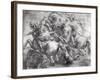 The Battle of Anghiari after Leonardo Da Vinci (1452-1519)-Peter Paul Rubens-Framed Giclee Print