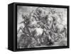 The Battle of Anghiari after Leonardo Da Vinci (1452-1519)-Peter Paul Rubens-Framed Stretched Canvas