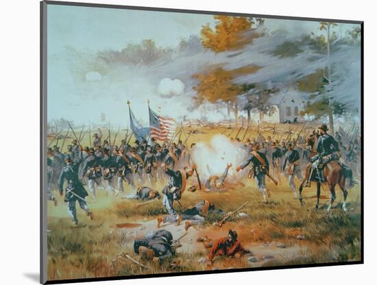 The Battle of Antietam, 1862-Thure De Thulstrup-Mounted Giclee Print