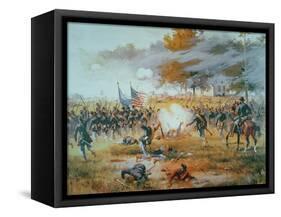 The Battle of Antietam, 1862-Thure De Thulstrup-Framed Stretched Canvas