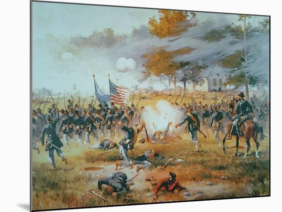 The Battle of Antietam, 1862-Thure De Thulstrup-Mounted Giclee Print