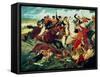 The Battle of Araure, 1828-Tito Salas-Framed Stretched Canvas